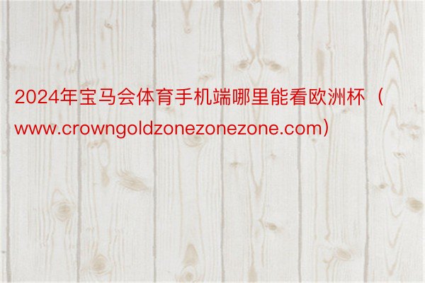 2024年宝马会体育手机端哪里能看欧洲杯（www.crowngoldzonezonezone.com）